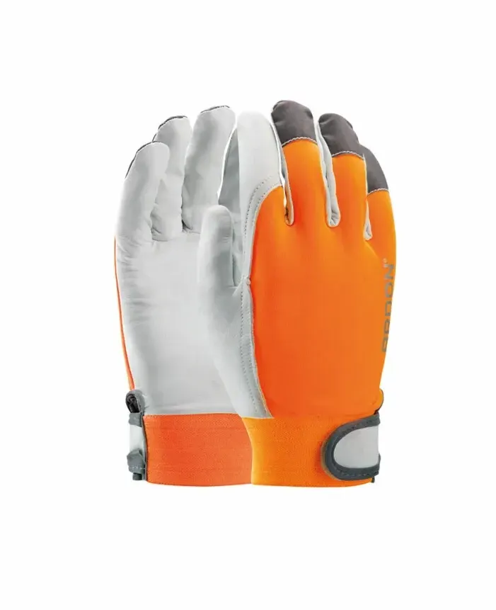 Mănuși de protecție din piele din cauciuc, Ardon HOBBY REFLEX, culoarea portocaliu