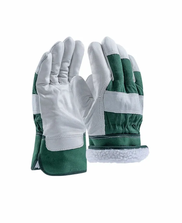 Manusi de protectie de iarna din spalt bovina, captusite Bremen Winter - blisterate 2122X