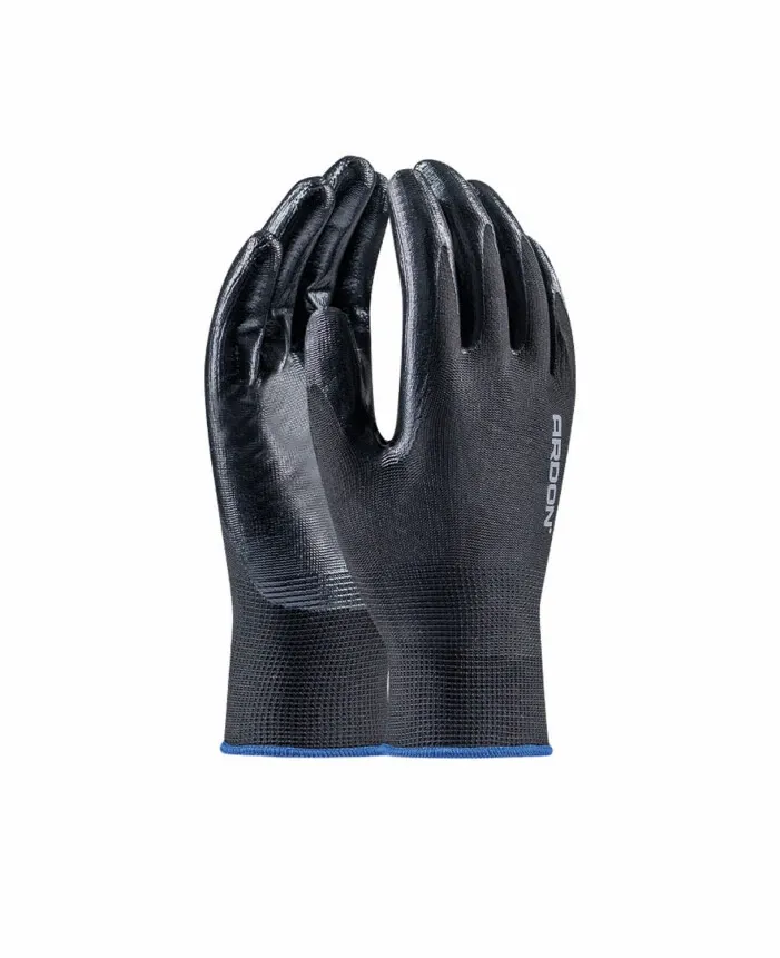 Manusi de protectie imersate in nitril Nyplexx - negru