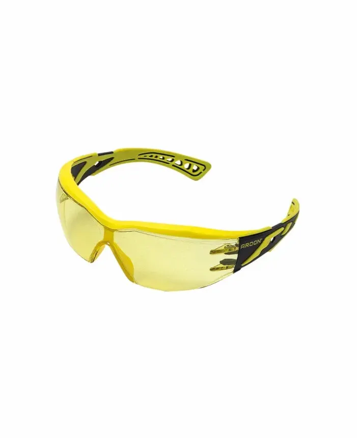 Ochelari de protecție cu lentilă fumurie, Ardon P5 galbeni, culoarea galben
