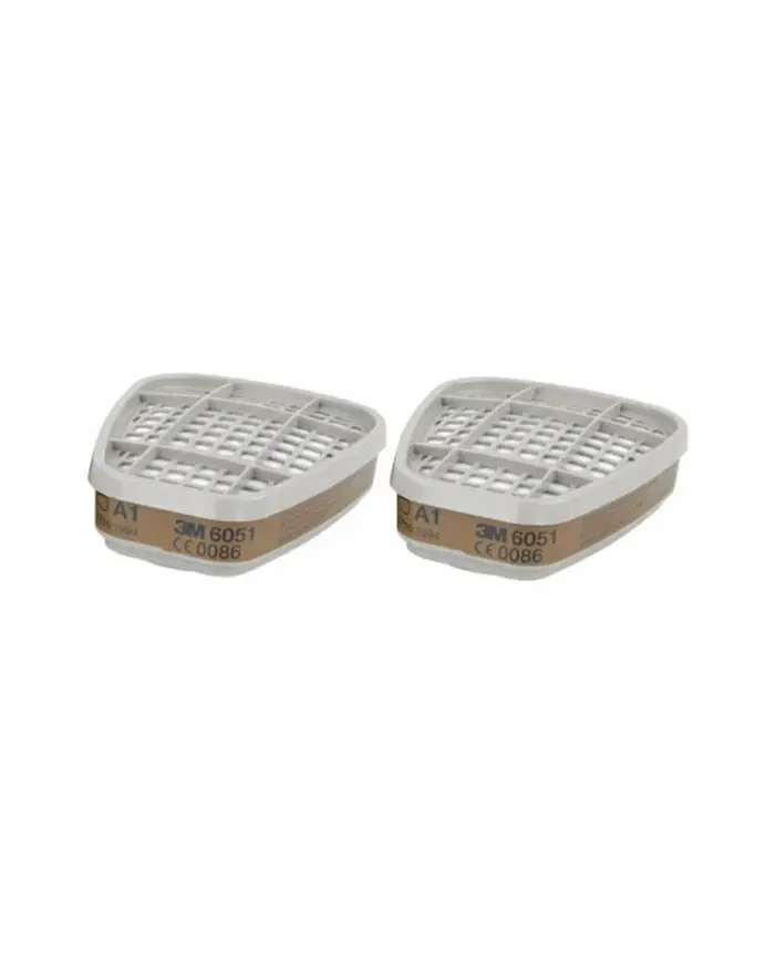 Filtru pentru mască de protecție respiratorie, 3M 6051 A1 din, culoarea argintiu
