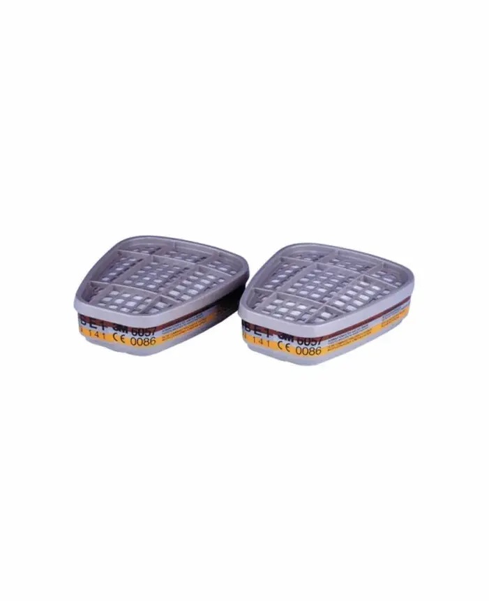 Filtru pentru mască de protecție respiratorie, 3M 6057 ABE1 din, culoarea gri