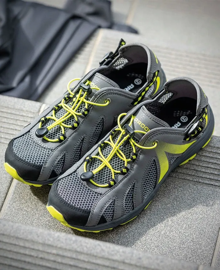 Pantofi trekking/outdoor SUNSET - gri/galben