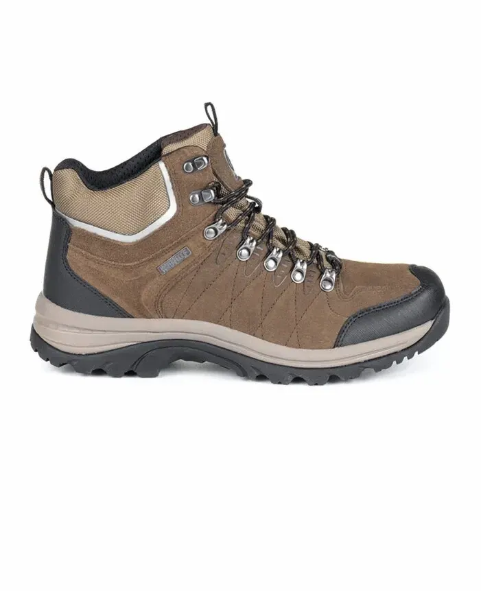 Bocanci de trekking/outdoor, impermeabili, din piele întoarsă și nylon, Ardon SPINNEY HIGH, culoarea maro