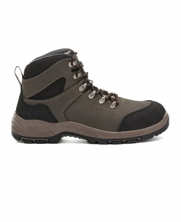 Bocanci de lucru fără bombeu, din piele nubuc, Ardon GRINDER O2, HRO SRC, culoarea maro