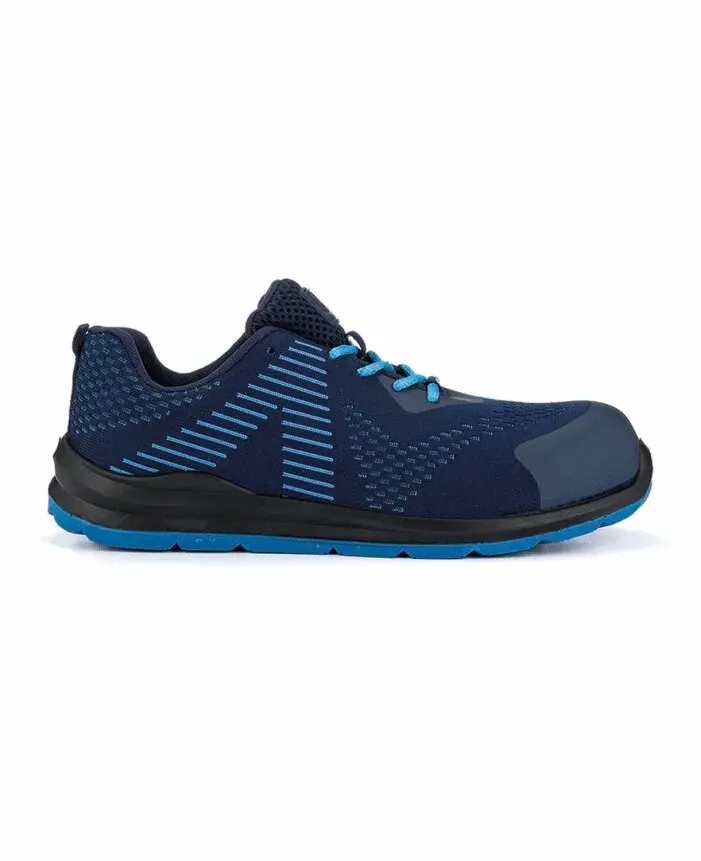 Pantofi de protecție cu bombeu compozit și inserție antiperforație din Kevlar, din textil, Ardon FLYTEX S1P/S1PS ESD, SR FO, culoarea albastru
