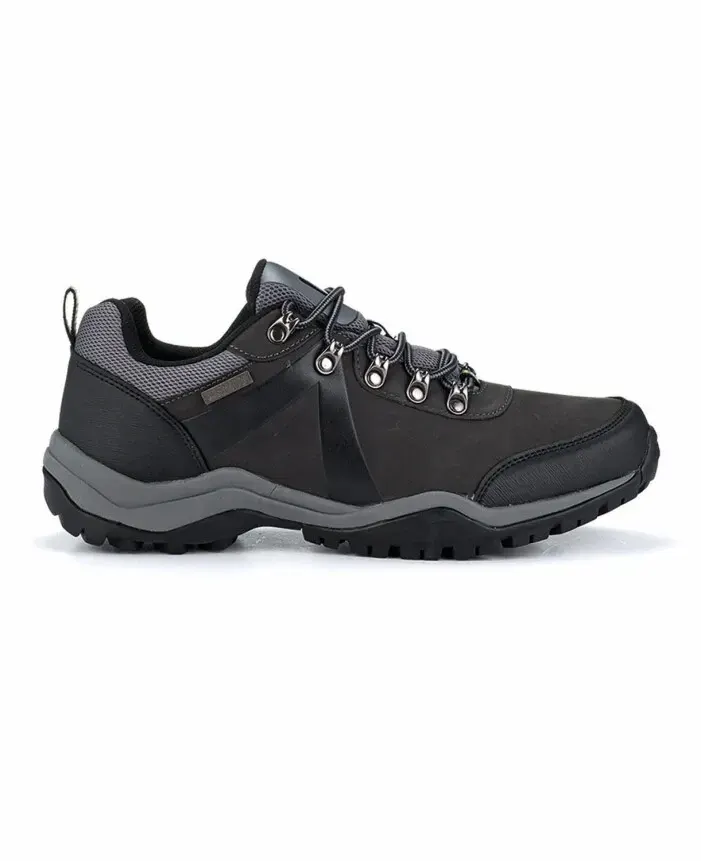 Pantofi de trekking/outdoor, impermeabili, din piele și material textil, Ardon RIDGE LOW, culoarea gri