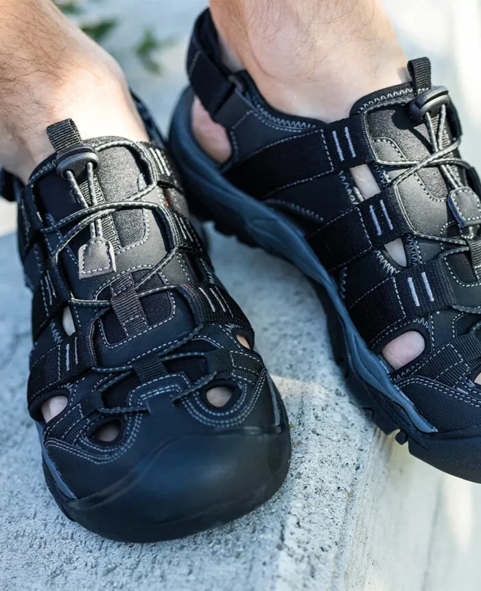 Sandale trekking/outdoor SPRING BLACK