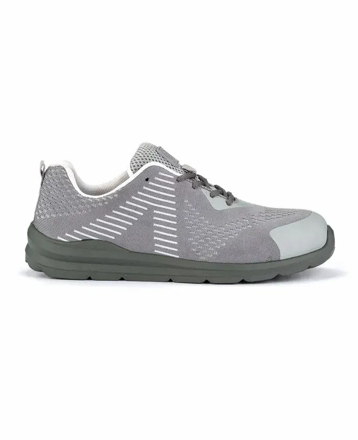 Pantofi de protecție cu bombeu din oțel și lamelă antiperforație din oțel, din textil, Ardon FLYTEX S1P, SR FO, culoarea gri