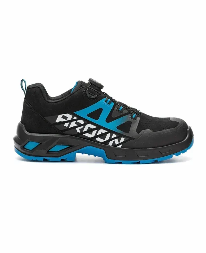 Pantofi de protecție cu bombeu din fibră de sticlă și lamelă antiperforație Kevlar, Ardon APULSO S3S ESD FO SR, culoarea negru