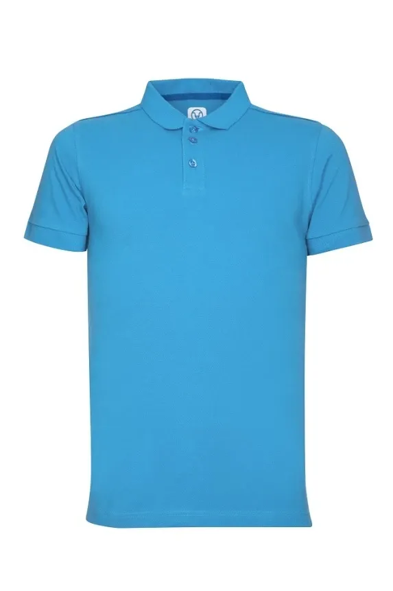 Tricou polo Ardon TRENDY AZURIU, albastru, bumbac, 200 g/mp