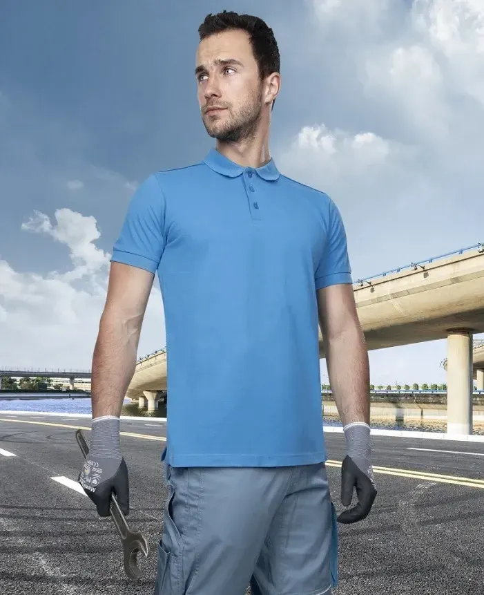 TRICOU POLO TRENDY AZURIU - imagine 1