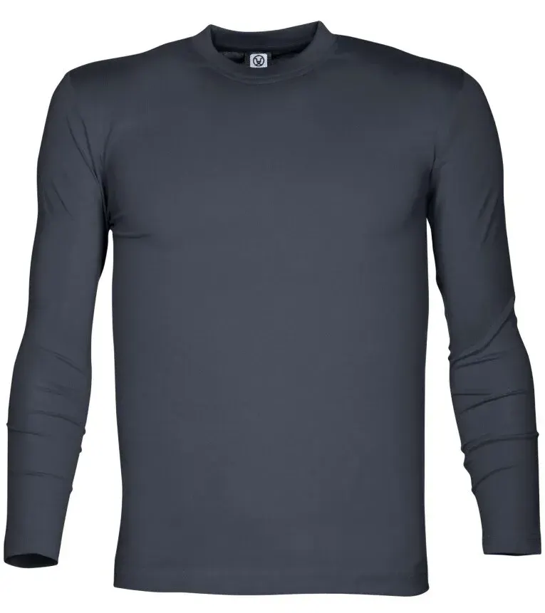 Tricou cu maneca lunga, din bumbac, Ardon CUBA, culoarea antracit