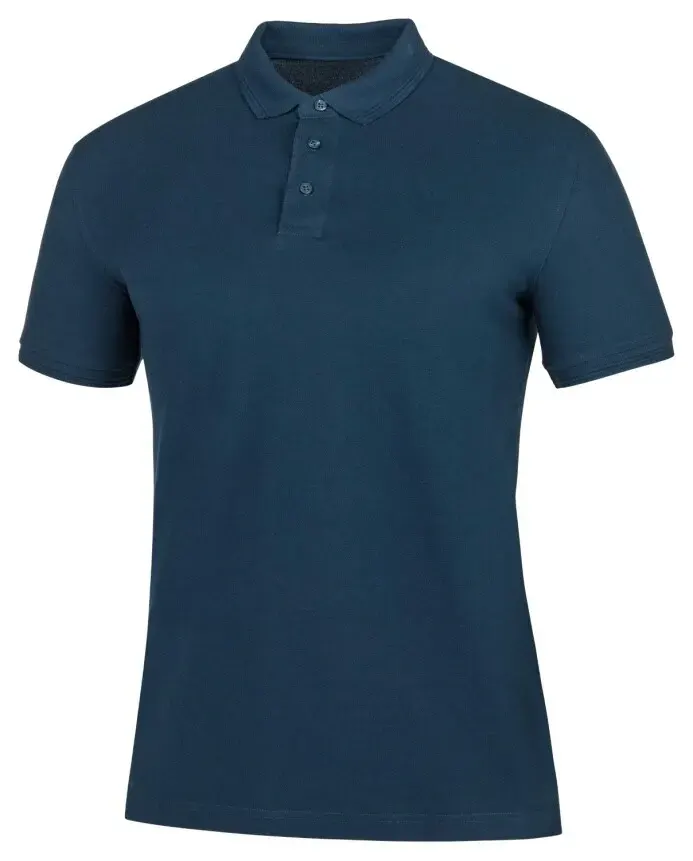 Tricou polo cu maneca scurta ZIDYN - albastru denim, din bumbac, Ardon ZIDYN, culoarea albastru