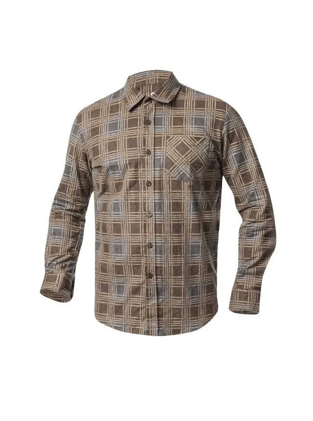 Camasa Ardon URBAN, maro, bumbac, 140 g/mp