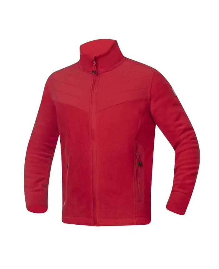 Jachetă fleece de lucru de iarna SOFTFLEECE®, din poliester, Ardon COMBO, culoarea rosu