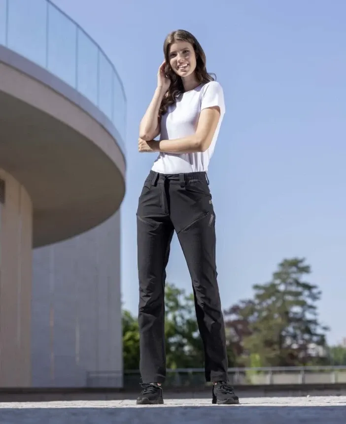 Pantaloni softshell Ardon CITYCONIC femei, negru, 92% nailon, 8% elastan, 220 g/mp