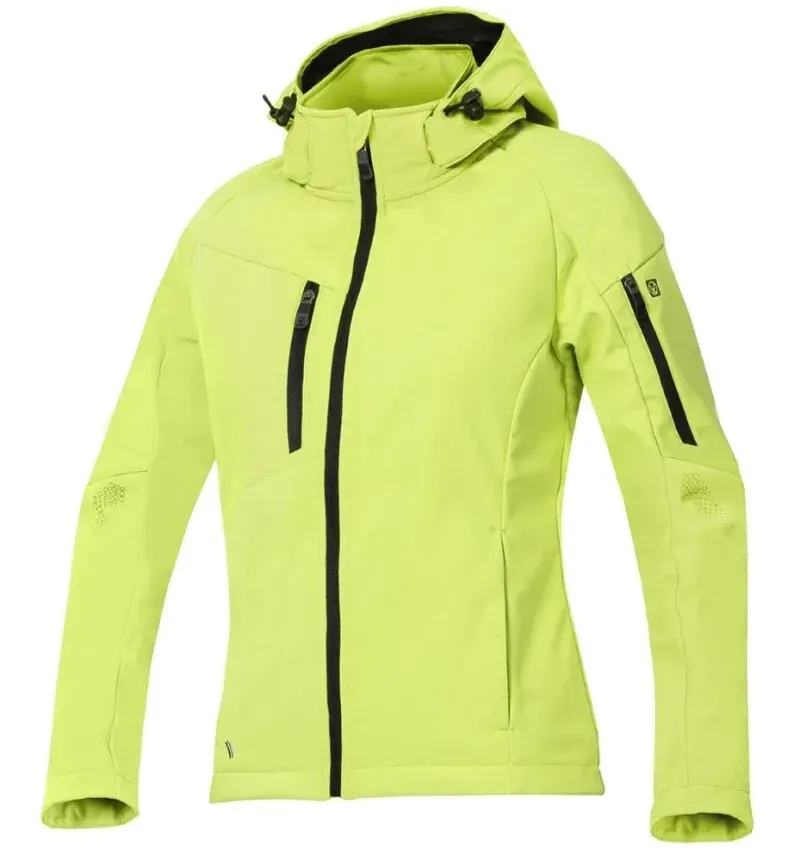 Geacă softshell CITYCONIC, din elastan și poliester, 300 g/mp, cu elemente reflectorizante, Ardon NEON, culoarea verde