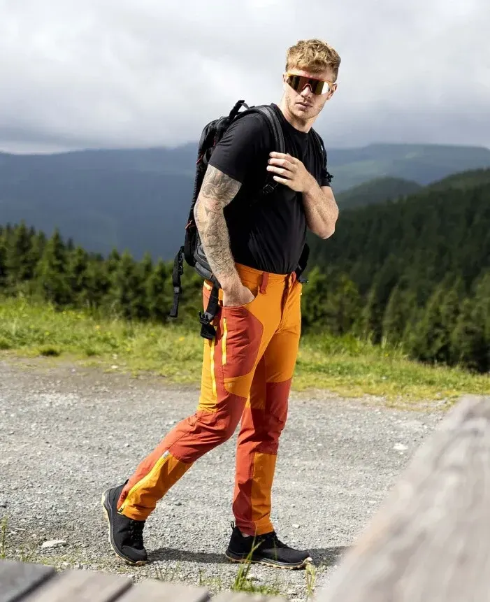 Pantaloni go, din elastan și nylon, 170 g/mp, cu elemente reflectorizante, Ardon ULTRITE, culoarea portocaliu