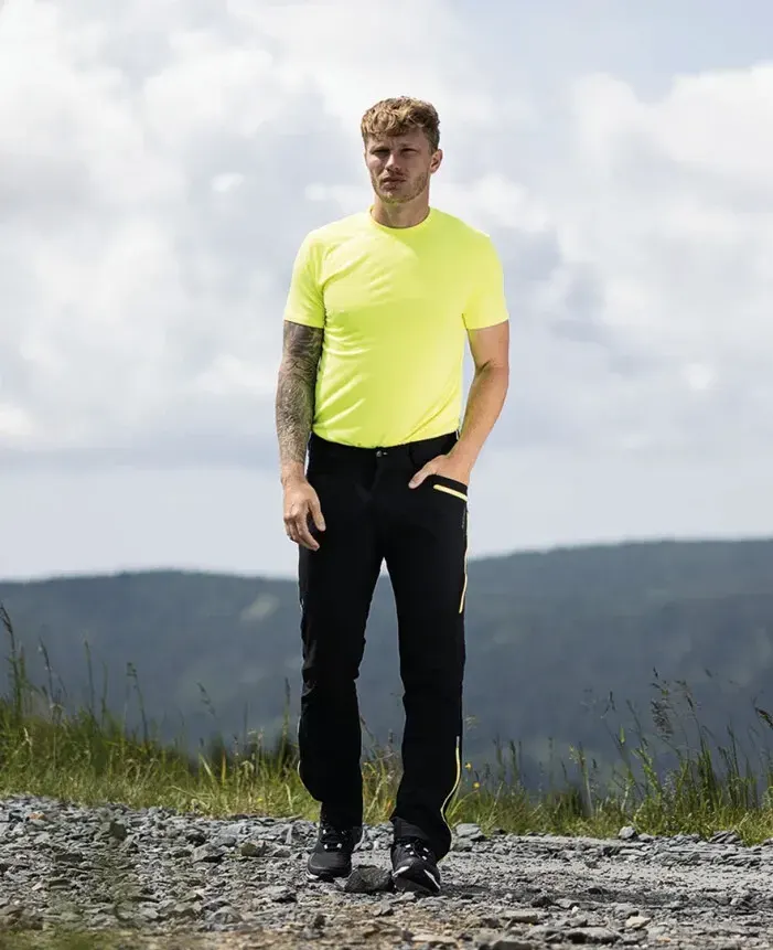 Pantaloni go, din elastan și nylon, 170 g/mp, cu elemente reflectorizante, Ardon ULTRITE, culoarea antracit