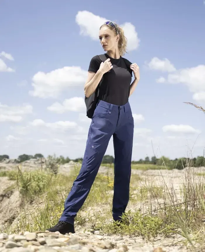 Pantaloni go pentru femei, din elastan și nylon, 170 g/mp, cu elemente reflectorizante, Ardon ULTRITE, culoarea bleumarin