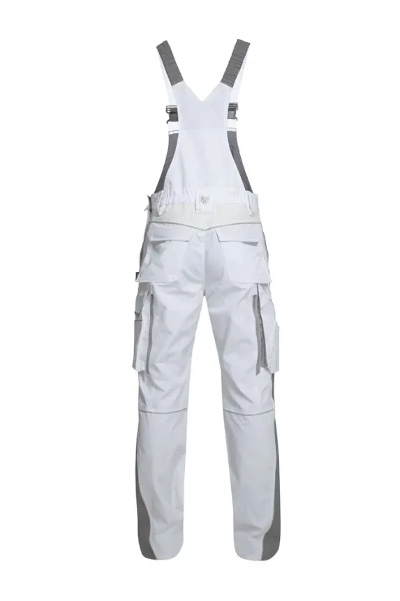 Pantaloni de lucru cu pieptar hidrofobizati URBAN+ culoare alb