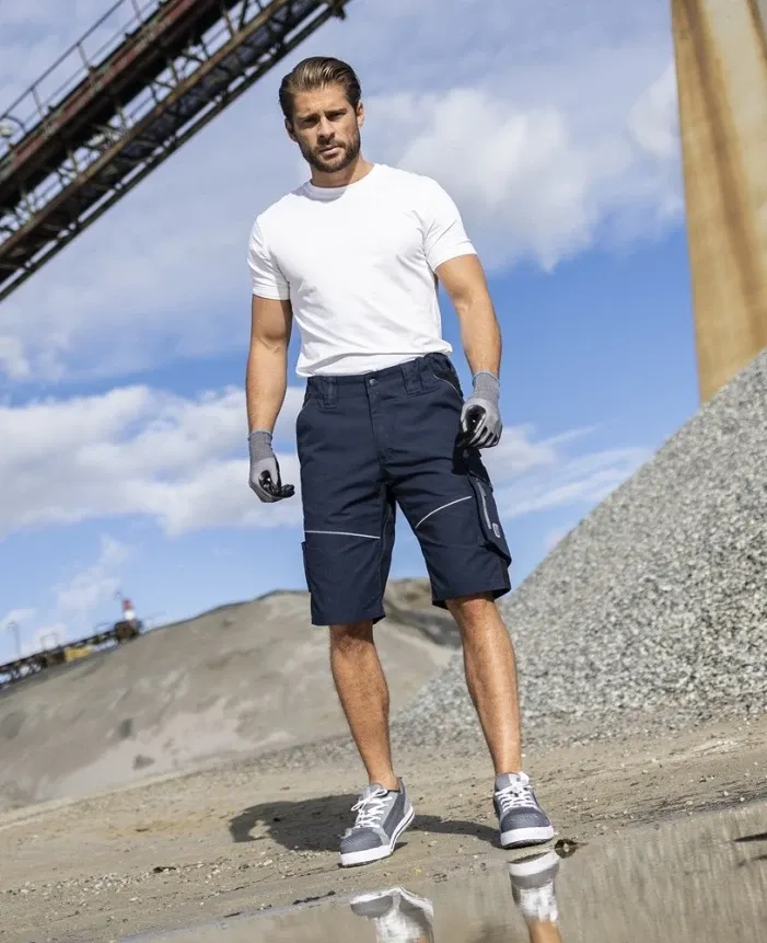 Pantaloni de lucru scurti hidrofobizati URBAN+ bleumarin