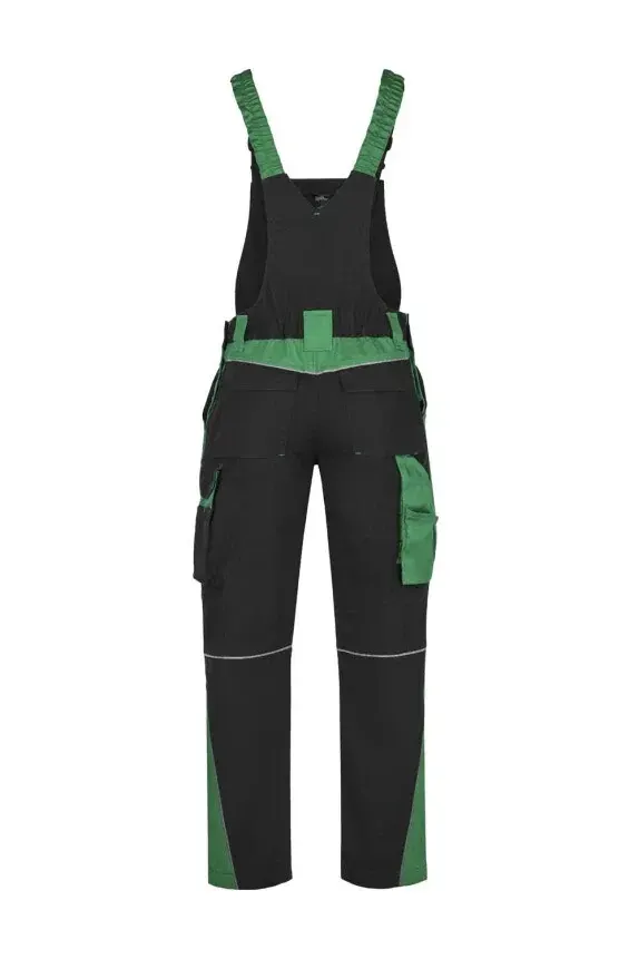 Pantaloni p, din bumbac, poliester și textil, 270 g/mp, cu elemente reflectorizante, Ardon NEON, culoarea verde