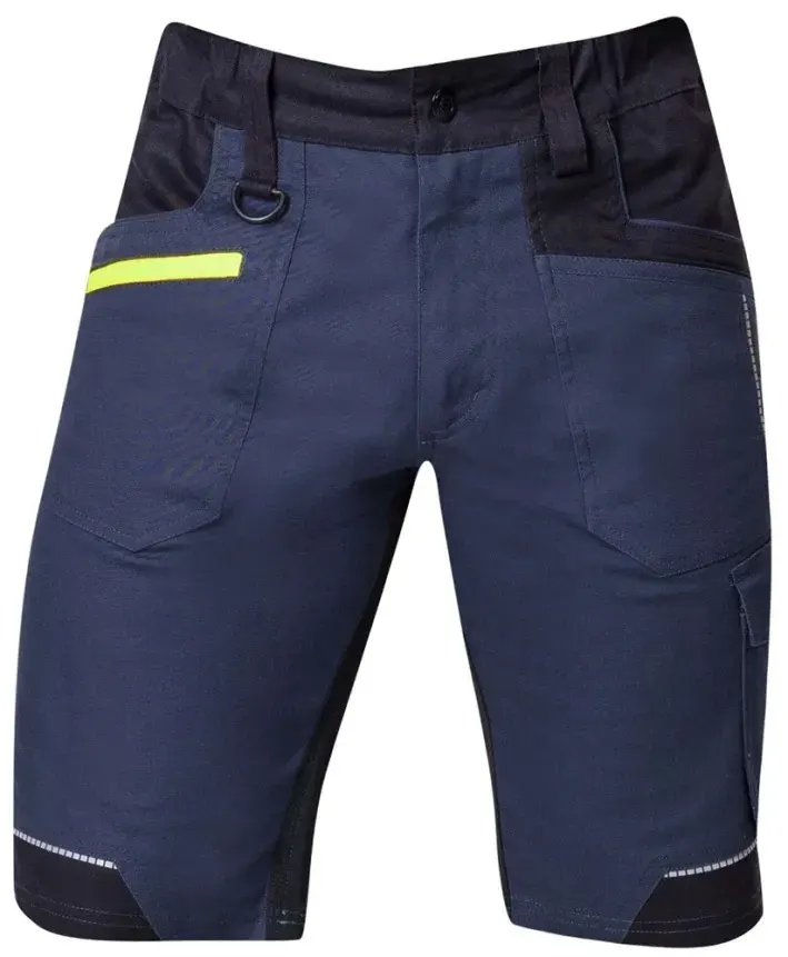 Pantaloni sc -46, din bumbac și elastan, cu elemente reflectorizante, Ardon 4XSTRETCH, culoarea bleumarin