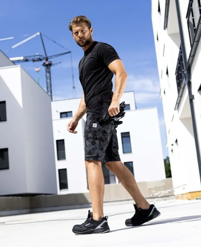 PANTALONI SCURTI CREATRON CAMO NEGRU-46 - imagine 3