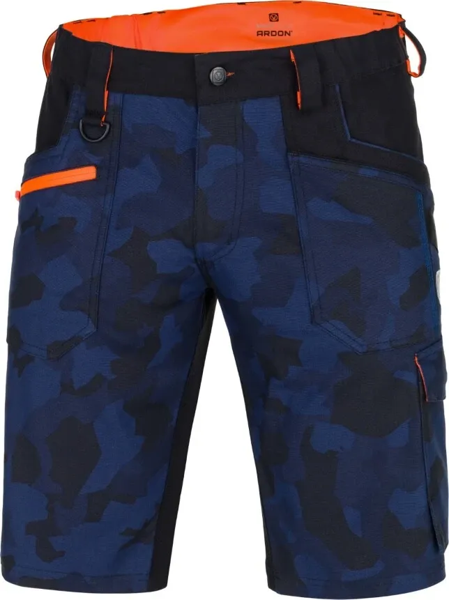 PANTALONI SCURTI CREATRON CAMO ALBASTRU-46 - imagine 2