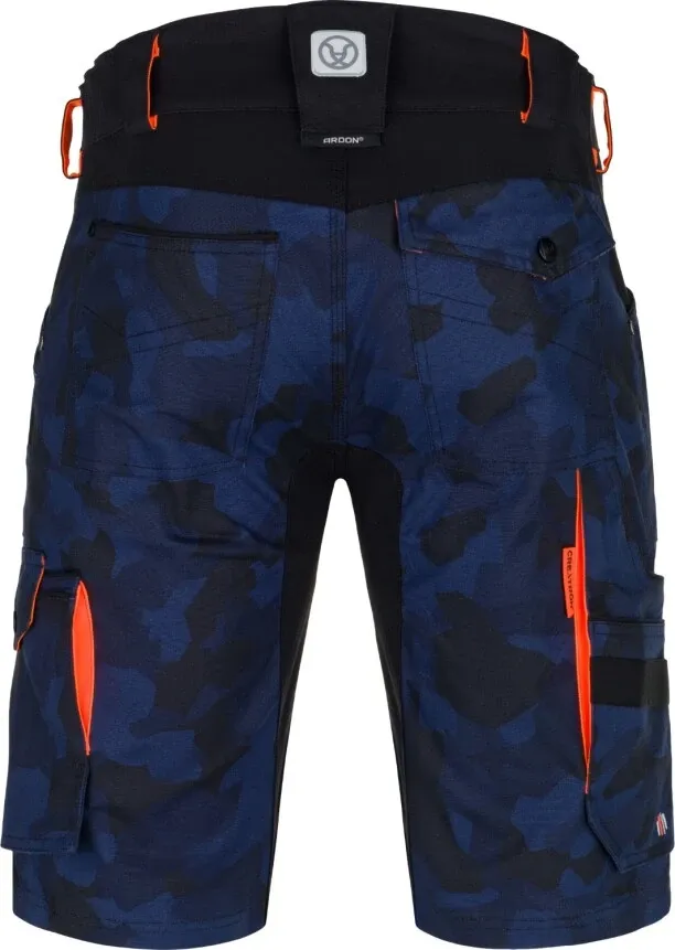 PANTALONI SCURTI CREATRON CAMO ALBASTRU-46 - imagine 4