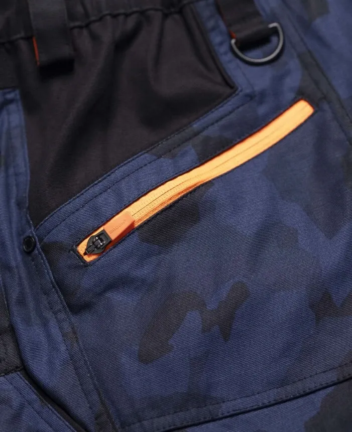PANTALONI SCURTI CREATRON CAMO ALBASTRU-46 - imagine 6