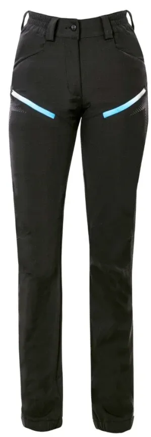 Pantaloni softshell de dama Creatron - negru/albastru