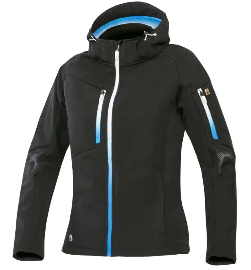 Geacă softshell pentru femei Creatron, din elastan și poliester, cu elemente reflectorizante, Ardon, culoarea negru