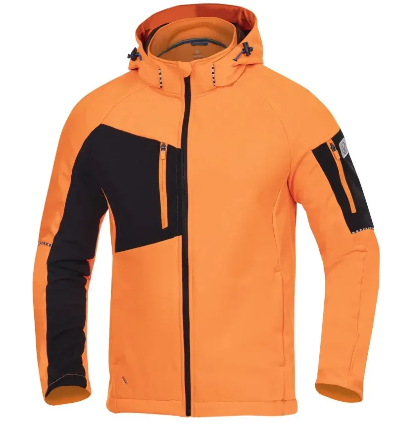 Geacă softshell hi-vis, poliester și elastan, 300 g/mp, cu elemente reflectorizante, Ardon CITYCONIC, culoarea portocaliu