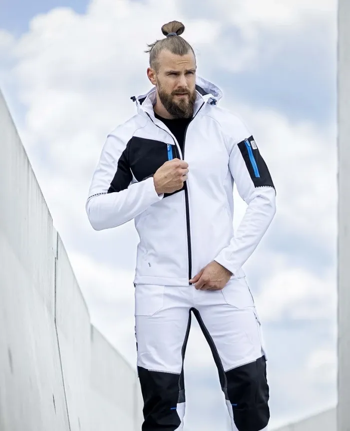 Jachetă softshell albă cu glugă, Ardon CITYCONIC - imagine 2