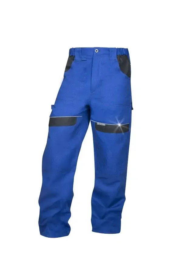 Pantaloni de lucru de iarna in talie COOL, din bumbac, cu elemente reflectorizante, căptușit, Ardon TREND, culoarea albastru