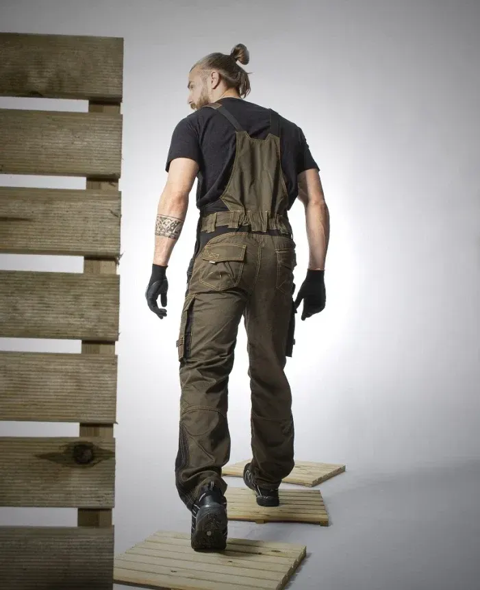 Pantaloni p VISION, din bumbac și poliester, 260 g/mp, cu elemente reflectorizante, Ardon ASFALT, culoarea maro