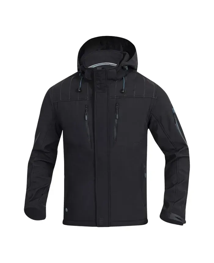 Jachetă de lucru softshell, din elastan și poliester, Ardon 4TECH, culoarea negru