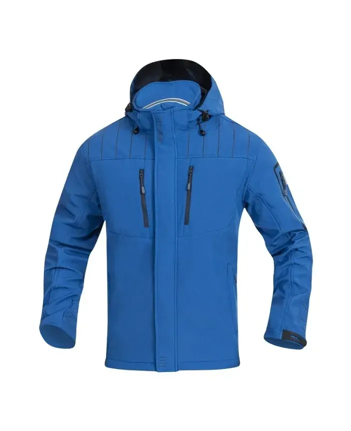 Jachetă de lucru softshell, din elastan și poliester, Ardon 4TECH, culoarea albastru