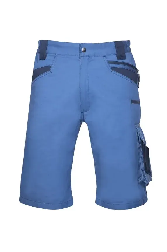 Pantaloni scurti de lucru R8ED, din bumbac și poliester, cu elemente reflectorizante, Ardon R8ED, culoarea albastru