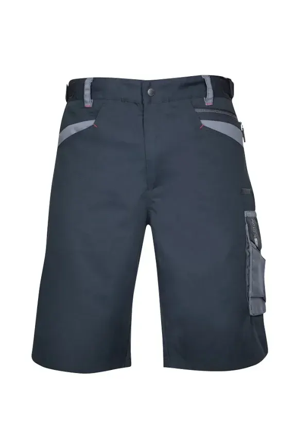 Pantaloni scurti de lucru R8ED, din bumbac și poliester, cu elemente reflectorizante, Ardon R8ED, culoarea negru