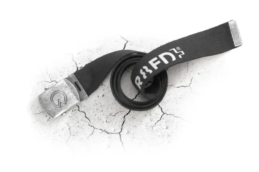 Curea textila cu catarama metalica R8ED - negru