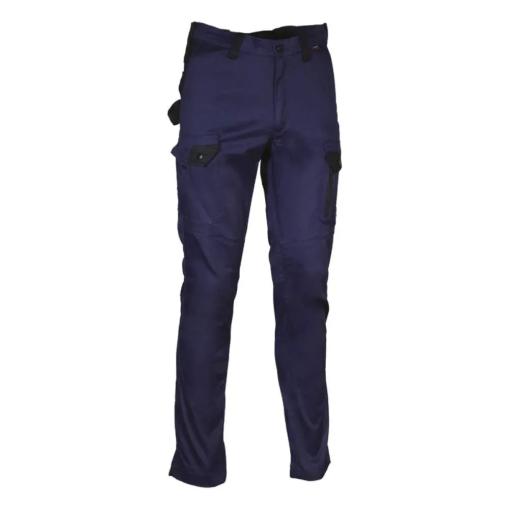 Mănuși de protecție pentru riscuri minime din bumbac, rezistente la abraziune și apă, Renania Pantaloni standard Jember, culoarea bleumarin verzui