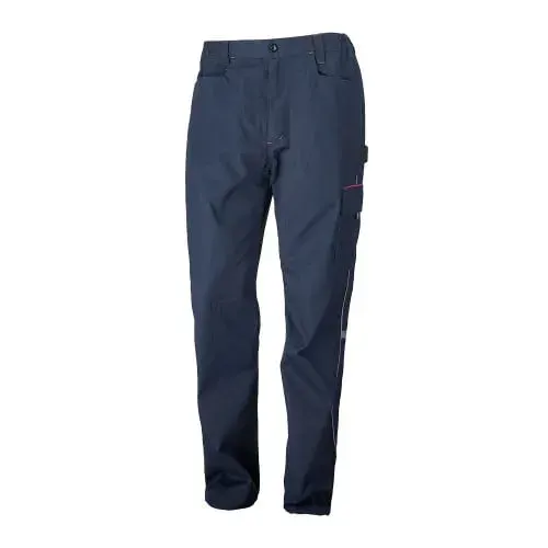 Pantaloni de protectie standard riscuri minime Andura, din bumbac și poliester, Renania, culoarea bleumarin