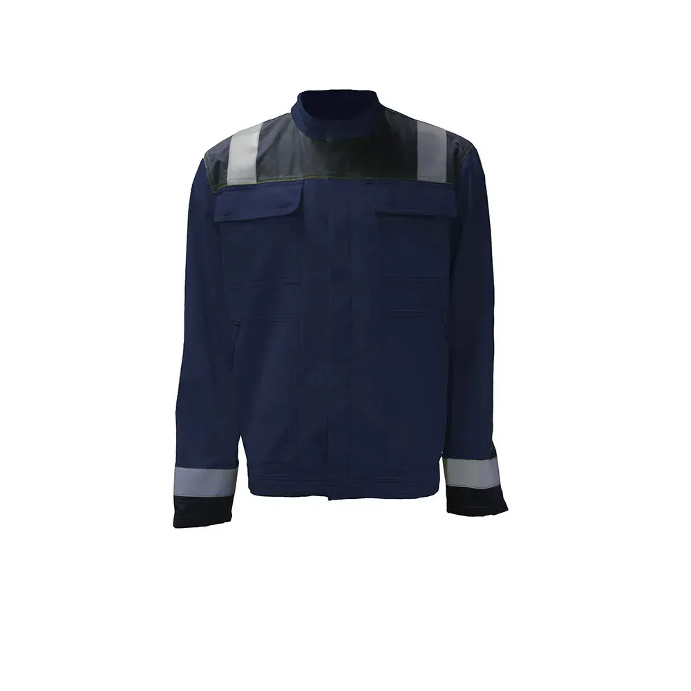 Jachetă protectie multinorm Meru, din aramida, bumbac și poliester, 260g/mp, căptușit, Renania, culoarea gri