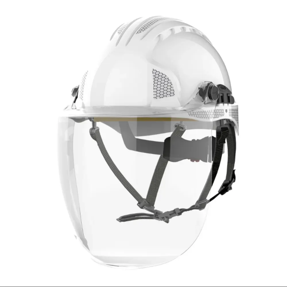 Cască de protecție, din abs, Renania electricieni EvoGuard C5, culoarea alb