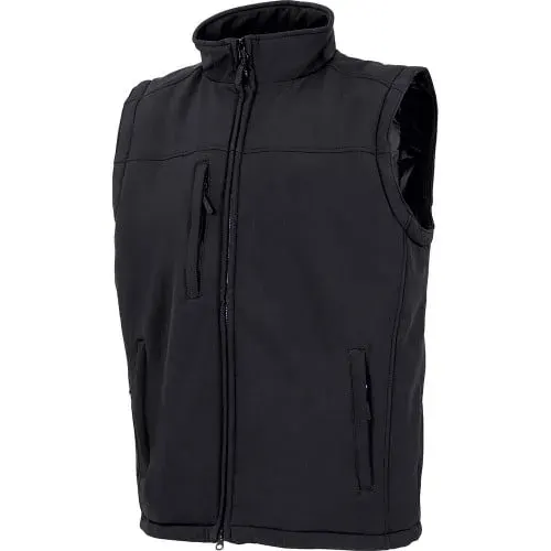 Vestă vatuita protectie riscuri minime iarna Diego, din poliester și spandex, Renania, culoarea negru