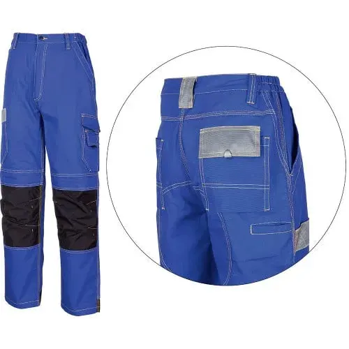 Pantaloni de protectie standard riscuri minime Solomon, din bumbac, Renania, culoarea albastru